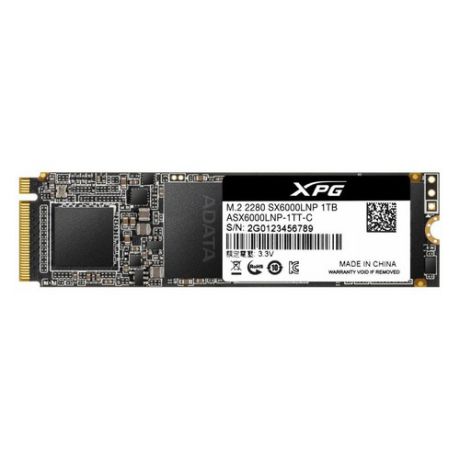 SSD накопитель A-DATA XPG SX6000 Lite ASX6000LNP-1TT-C 1Тб, M.2 2280, PCI-E x4, NVMe