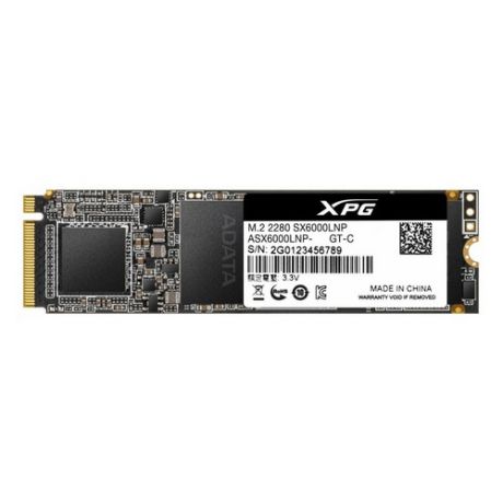 SSD накопитель A-DATA XPG SX6000 Lite ASX6000LNP-128GT-C 128Гб, M.2 2280, PCI-E x4, NVMe
