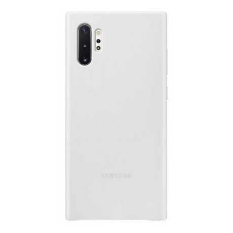 Чехол (клип-кейс) SAMSUNG Leather Cover, для Samsung Galaxy Note 10+, белый [ef-vn975lwegru]