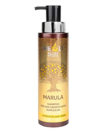 Шампунь для роста волос с маслом Марулы "Сила и блеск", MEOLI, 400 мл
