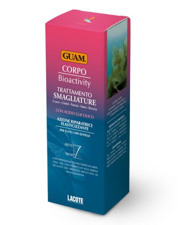 Крем от растяжек биоактивный с гликолевой кислотой, GUAM, 150 мл