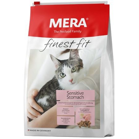 Mera Сухой корм Mera Finest Fit Sensitive Stomach для кошек с чувствительным пищеварением с курицей - 10 кг