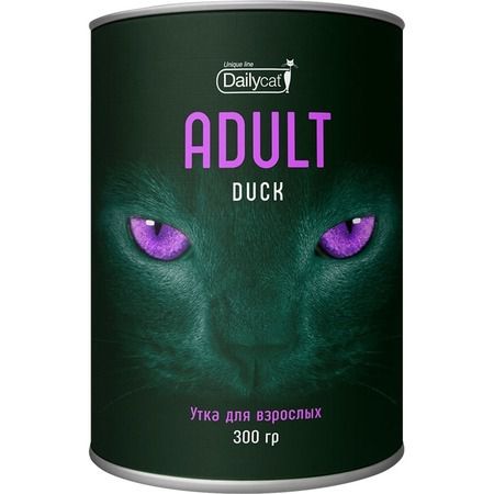 Dailycat Сухой корм Dailycat Unique line Adult для взрослых кошек с уткой - 300 г