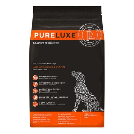 PureLuxe Сухой корм PureLuxe для взрослых собак с лососем и горошком - 1,81 кг