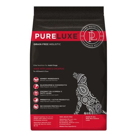 PureLuxe Сухой корм PureLuxe для взрослых собак с ягненком и нутом - 1,81 кг