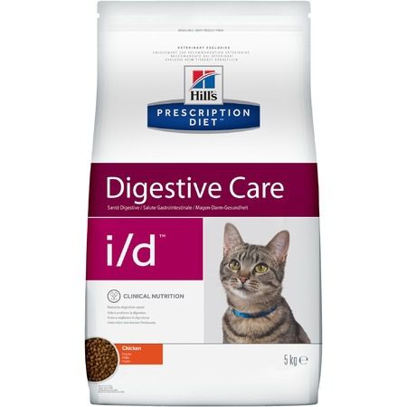 Hills Hills Prescription Diet i/d Digestive Care сухой диетический корм для кошек для поддержания здоровья ЖКТ с курицей