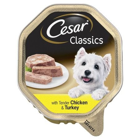 Cesar Cesar влажный корм для взрослых собак в форме паштета из курицы и индейки - 150 г