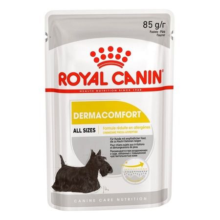 Royal Canin Влажный корм Royal Canin Dermacomfort для собак с чувствительной кожей, склонной к раздражениям и зуду - 85 г