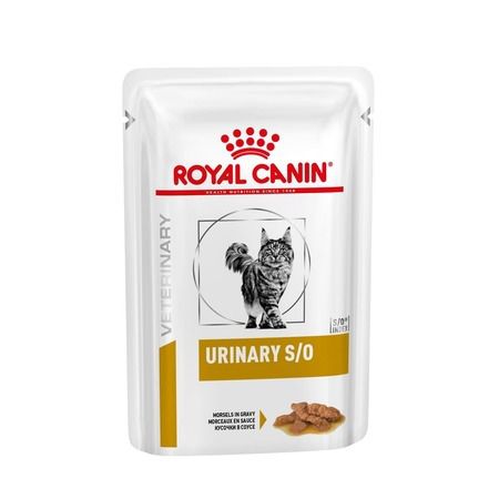Royal Canin Влажный диетический корм Royal Canin Urinary S/O кусочки в соусе для взрослых кошек при МКБ с курицей - 85 г