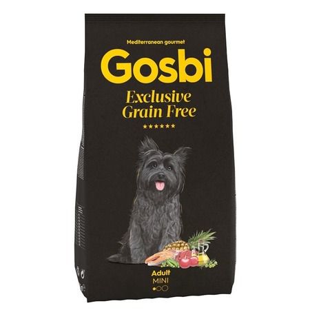 Gosbi Сухой беззерновой корм Gosbi Exclusive для взрослых собак мелких пород с лососем и ягненком - 500 г