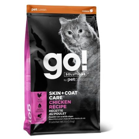 GO! Natural Holistic Сухой корм GO! Skin + Coat Chicken для котят и кошек с цельной курицей, фруктами и овощами - 1,36 кг