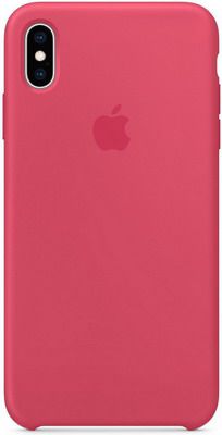 Чехол (клип-кейс) Apple Silicone Case для iPhone XS Max цвет (Hibiscus) красный каркаде MUJP2ZM/A