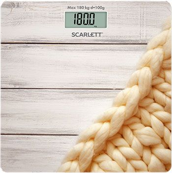 Весы напольные Scarlett SC-BS33E089 плед