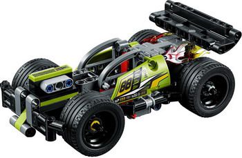 Конструктор Lego Technic: Зеленый гоночный автомобиль 42072