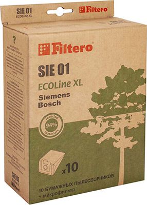 Набор пылесборников Filtero SIE 01 ECOLine XL 10 шт.