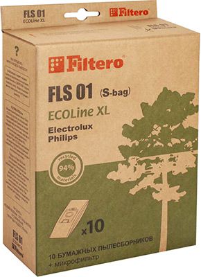 Набор пылесборников Filtero FLS 01 (S-bag) ECOLine XL 10 шт.