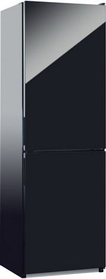 Двухкамерный холодильник NordFrost NRG 119NF 242 черный стекло