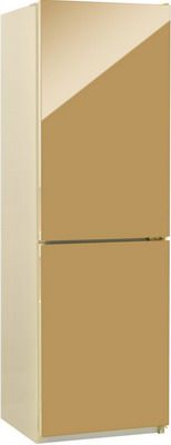 Двухкамерный холодильник NordFrost NRG 119NF 542 золотистый стекло