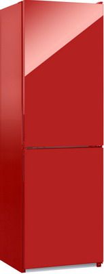 Двухкамерный холодильник NordFrost NRG 119NF 842 красное стекло