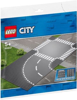 Конструктор Lego Поворот и перекрёсток 60237