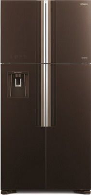 Холодильник Side by Side Hitachi R-W 662 PU7X GBW коричневое стекло