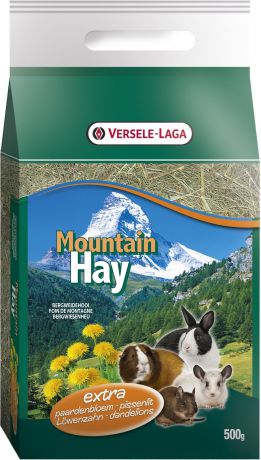 Сено горное с одуванчиком для грызунов Versele-Laga Mountain Hay Dandelion 500 г (500 г)