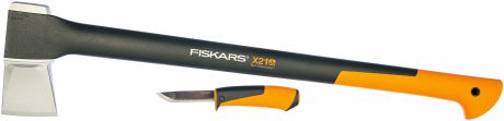 Топор-колун FISKARS X21 + нож универсальный 1025436