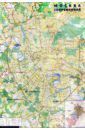 Карта настенная "Москва современная. Карта города" (1,07х1,57 м) (КН77)