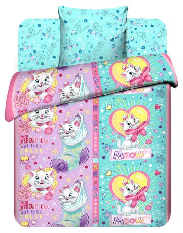 Детский комплект постельного белья Disney «Кошка Мария», бязь, 1,5-спальный, наволочка 70x70, диз. 4500