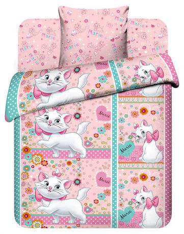 Детский комплект постельного белья Disney «Кошка Мария», бязь, 1,5-спальный, наволочка 70x70, диз. 4499