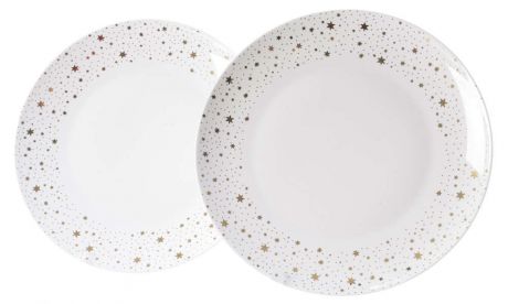 Набор тарелок «Звезды», фарфор, 26.5 см, 2 шт