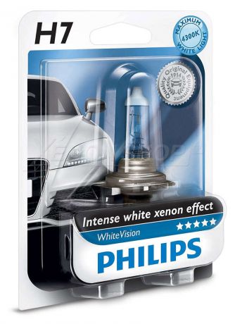 Лампа галогенная Philips H7 12V- 55W (PX26d) White Vision