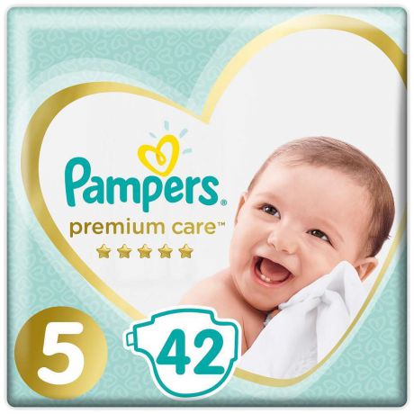 Подгузники Pampers Premium Care Размер 5, 11-16кг, 42 штук