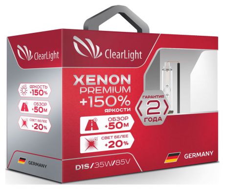 Лампа ксеноновая Clearlight Xenon Premium+150% D3S