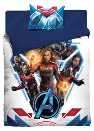 Комплект постельного белья «Мстители 1» Marvel, 1,5-спальный, ранфорс, наволочка 50х70 см