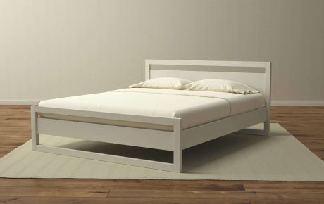 Кровать «Квебек» белая эмаль, 120х200