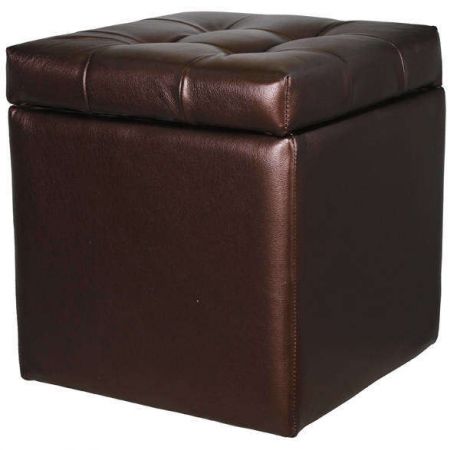 Пуф с ящиком «Квадро», коричневый