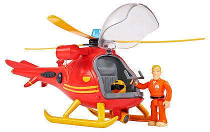 Игровой набор Вертолет со светом, звуком и фигуркой Тома Томаса Пожарный Сэм