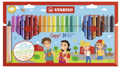 Фломастеры Stabilo Cappi, 24 цвета