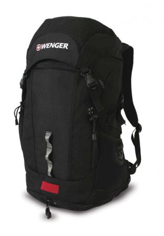 Рюкзак спортивный Wenger, 50 л, серый/черный, 33х25х61 см