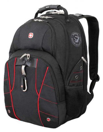 Рюкзак городской Wenger ScanSmart IV 15", 29 л, чёрный/красный, 34х18х47 см