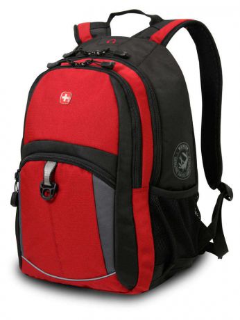 Рюкзак городской Wenger, 22 л, красный/черный/серый, 33x15x45 см