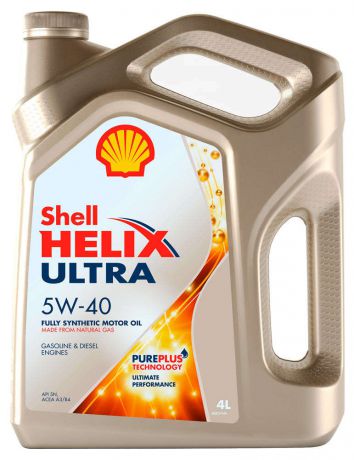 Масло моторное синтетическое Shell Helix Ultra 5W40, 4 л
