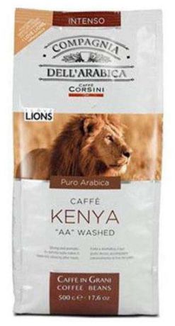 Кофе COMPAGNIA DELL'ARABICA Puro Arabica Kenya «AA» Washed в зернах, 500 г