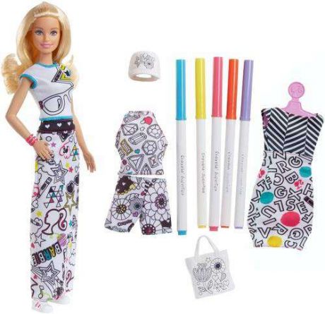 Набор Барби с одеждой Crayola Barbie, FPH90