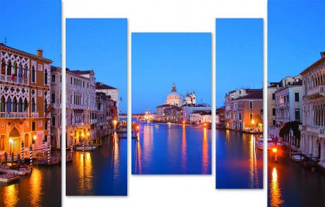Модульная картина «Ночная Венеция»
