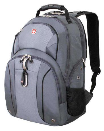 Рюкзак городской Wenger, 26 л, серый/серебристый, 34х16х48см