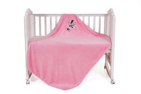 Плед детский Polini kids Disney baby Минни Маус, розовый, 140x110 см