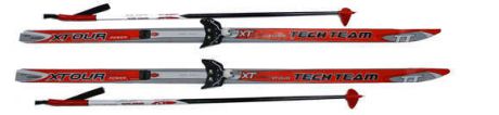 Лыжи с креплением 75мм «Соболь», 160см + палки