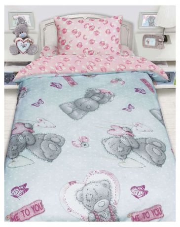 Комплект постельного белья «Mona Liza»,1,5 спальное, Teddy, + полотенце в подарок, 70х140 см